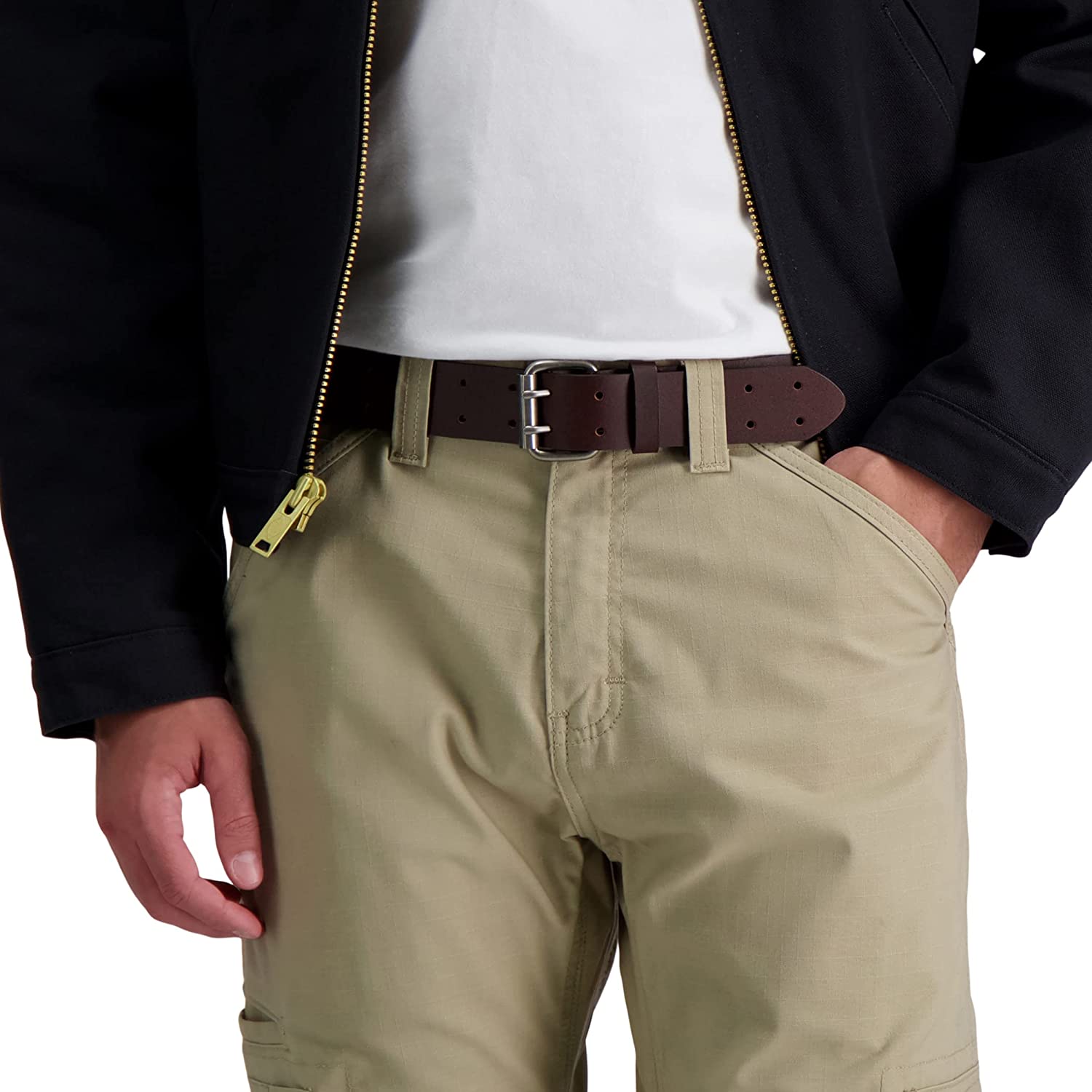 Dickies Men's Leather Double Prong Belt - Image 6